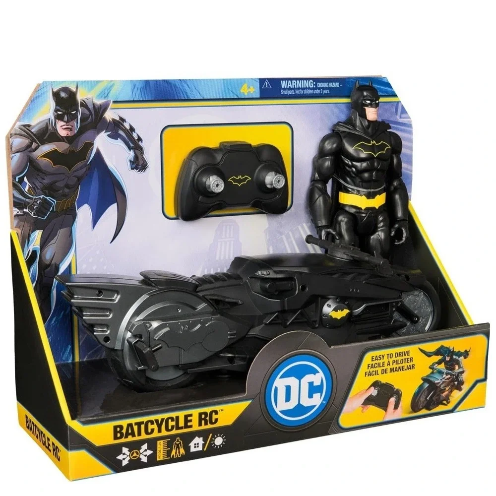 DC Comics Batman Stealth Remote Control Batcycle w/ 12